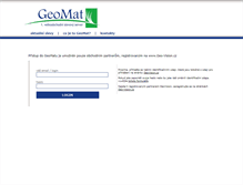 Tablet Screenshot of geomat.geo-vision.cz